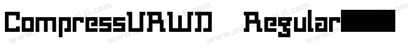 CompressURWD Regular字体转换